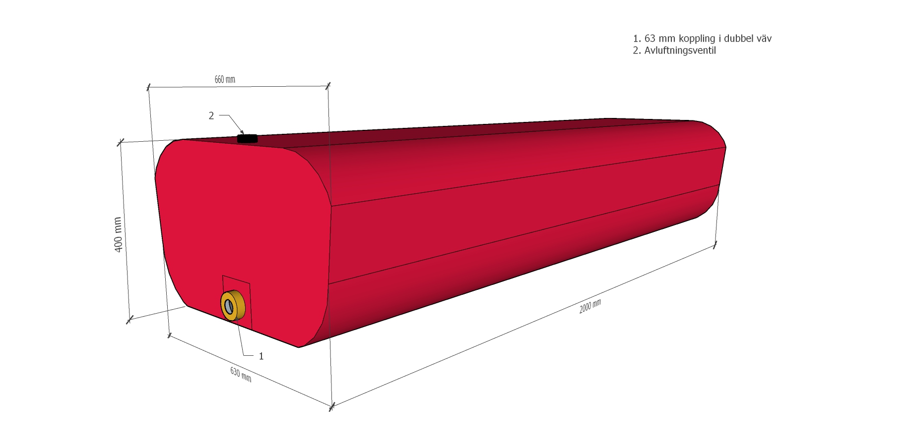 Mobile water tank for ATV trailer